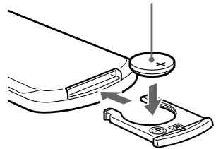 SONY XR-L500V - Austauschen der Lithiumbatterie - 3