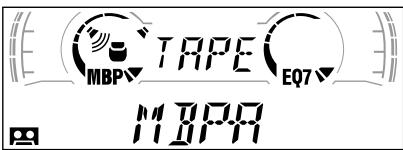 SONY XR-L500V - Drucken Sie MBP so oft, bis die gewünschte Hörposition erscheidt. - 1