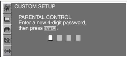 SONY MEX-DV800 - Activating parental control - 2