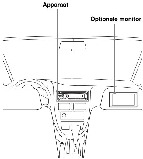 SONY MEX-DV800 - Het apparaat en de optionele monitor installeren - 1