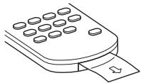 SONY MEX-DV800 - Preparing the card remote commander - 1