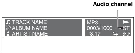 SONY MEX-DV800 - During playback, press AUDIO repeatedly until the desired audio channel appears. - 1