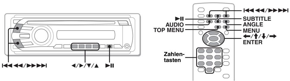 SONY MEX-DV800 - Hinweis zum DVD-Menü - 1