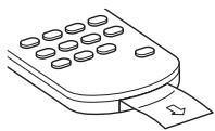 SONY MEX-DV800 - De kaartafstandsbediening voorbereiden - 1