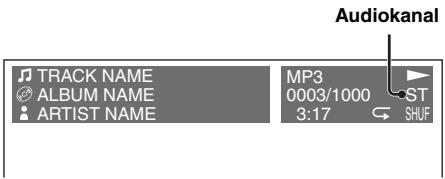 SONY MEX-DV800 - Drücken Sie während der Wiedergabe AUDIO so oft, bis der gewünschte Audiokanal erscheint. - 1