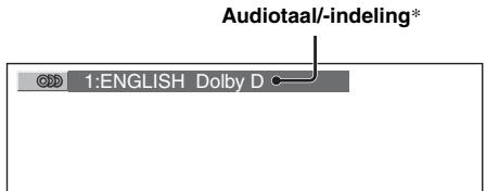 SONY MEX-DV800 - Druk tijdens het afspelen herhaaldelijk op AUDIO tot de gewenste audiotaal/indeling wordt weergegeven. - 1