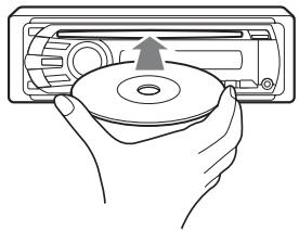 SONY MEX-DV800 - Plaats de disc (met het label naar boven). - 1