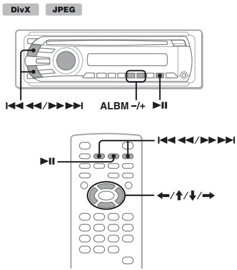 SONY MEX-DV800 - Wiedergeben von DivX®-/JPEG-Dateien - 1