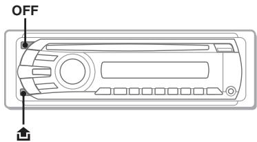 SONY MEX-DV800 - Detaching the front panel - 1