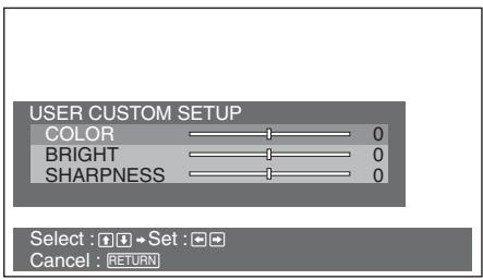 SONY MEX-DV800 - Premere ↑/↓ per selezionare "CUSTOM", quindi premere ENTER. - 1