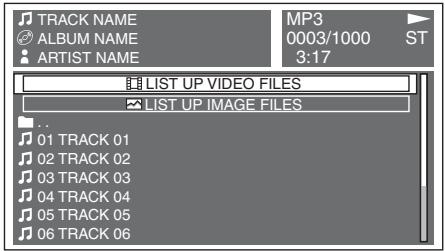 SONY MEX-DV800 - Selecting a track/image/video file - 2