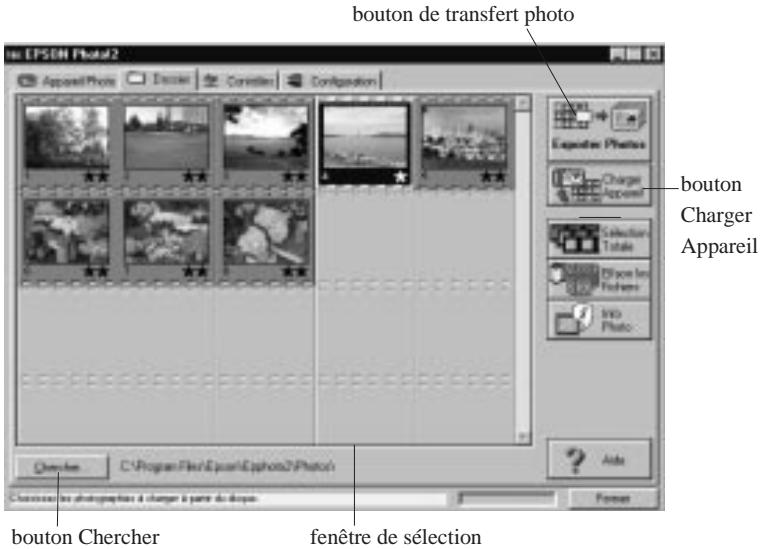 EPSON PHOTOPC 600 - Utilisation du menu Dossier - 1