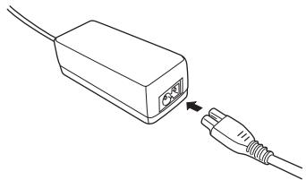 EPSON PHOTOPC L-500V - Utilisation de l'adaptateur secteur - 1
