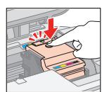 EPSON STYLUS DX4000 - Removing and Installing Ink Cartridges • Retrait et installation des cartouches d'encre • Tintenpatronen entnehmen und einsetzen • Cartridges verwijderen en installeren - 8