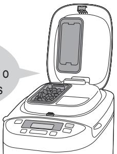 PANASONIC SD-2500WXE - Añadir ingredientes adiconiales al pan o a la masa - 1