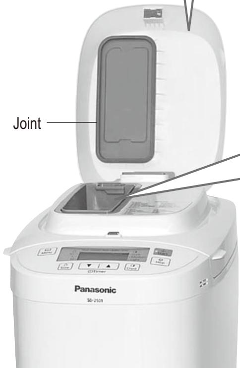 PANASONIC SD-2500WXE - Couvercle du distributeur (SD-2501 uniquement) - 2