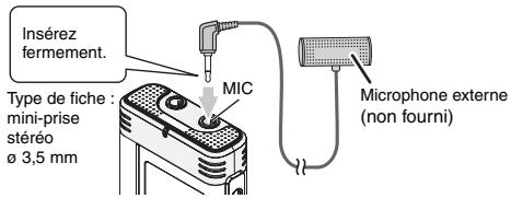 PANASONIC RR US 591 - Enregistrer à l'aide d'un microphone externe - 1