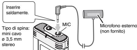 PANASONIC RR US 591 - Registrazione usando un microfono esterno - 1