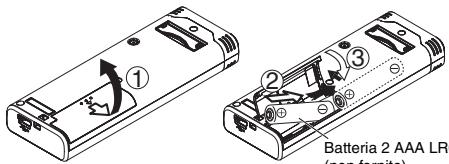 PANASONIC RR US 591 - Inserimento della batteria - 1