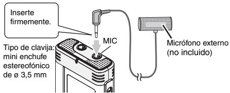PANASONIC RR US 591 - Grabación utilizando un micrófono externo - 1