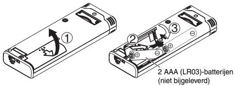 PANASONIC RR US 591 - De batterilen plaatsen - 1