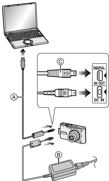 PANASONIC LUMIX DMC-FX12 - Connexion à un ordinateur - 2