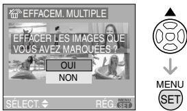 PANASONIC LUMIX DMC-FX12 - Appuyez sur ▲ pour sélectionnner [OUI], puis appuyez sur [MENU/SET]. - 1