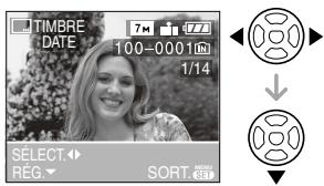 PANASONIC LUMIX DMC-FX12 - Appuyez sur «/» pour sélectionner l'image, puis appuyez sur . - 1
