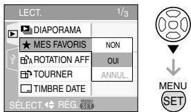 PANASONIC LUMIX DMC-FX12 - Appuyez sur  pour selectionner [OUI], puis appuyez sur [MENU/SET]. - 1