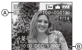 PANASONIC LUMIX DMC-FX12 - Appuyez sur [MENU/SET] deux fois pour fermer le menu. - 1