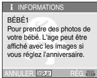 PANASONIC LUMIX DMC-FX12 - A propos de l'information - 1