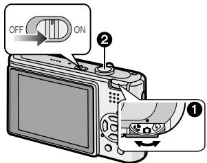 PANASONIC LUMIX DMC-FX12 - Allumez l'appareil photo pour prendre des photos. - 1