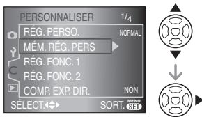 PANASONIC LUMIX DMC-L1K - Sauvegarde des réglages dans [MÉM. RÉG. PERS] - 1