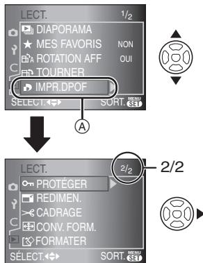 PANASONIC LUMIX DMC-L1K - Utilisation du menu du mode [LECT.] - 1