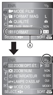 PANASONIC LUMIX DMC-L1K - Appuyez sur ▲/▼ pour sélectionner la rubrique du menu. - 1