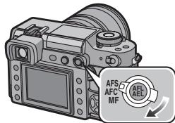 PANASONIC LUMIX DMC-L1K - Placez le sélecteur du mode de mise au point sur [AFS]. (P35) - 1