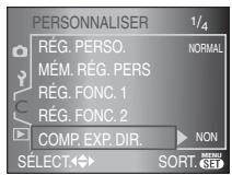 PANASONIC LUMIX DMC-L1K - Appuyez sur ▼ pour sélectionner l'icône [C] du menu [PERSONNALISER], puis appuyez sur ▶. - 2