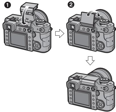 PANASONIC LUMIX DMC-L1K - ■ Fermez le flash - 1