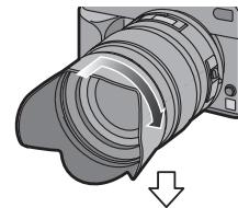 PANASONIC LUMIX DMC-L1K - Fixation du parasoleil - 1
