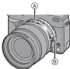 PANASONIC LUMIX DMC-L1K - Tournez la bague d'ouverture pour régler la valeur de l'ouverture. - 1