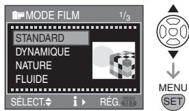 PANASONIC LUMIX DMC-L1K - Appuyez sur ▲/▼ pour sélectionner la rubrique, puis appuyez sur [MENU/SET]. - 1