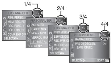 PANASONIC LUMIX DMC-L1K - ■ À propos des rubriques des écrans du menu - 1