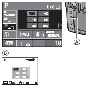 PANASONIC LUMIX DMC-L1K - Appuyez sur [ISO] Ⓐ. - 1