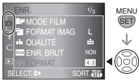 PANASONIC LUMIX DMC-L1K - Utilisation du menu [PERSONNALISER] - 1