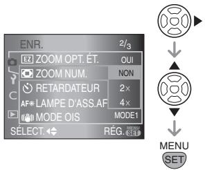 PANASONIC LUMIX DMC-L1K - Appuyez sur ▶, appuyez sur ▲/▼ pour sélectionner le réglage, puis appuyez sur [MENU/SET]. - 1