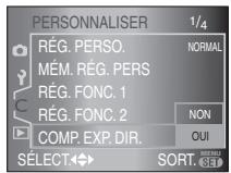PANASONIC LUMIX DMC-L1K - Appuyez sur ▼ pour sélectionner l'icône [C] du menu [PERSONNALISER], puis appuyez sur ▶. - 4