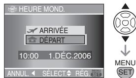 PANASONIC LUMIX DMC-L1K - Affichage de l'heure de la destination du voyage (heure mondiale) - 4