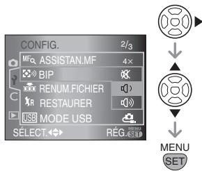 PANASONIC LUMIX DMC-L1K - Appuyez sur ▶, appuyez sur ▲/▼ pour sélectionner la rubrique, puis appuyez sur [MENU/SET]. - 1