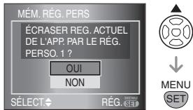 PANASONIC LUMIX DMC-L1K - Sauvegarde des réglages dans [MÉM. RÉG. PERS] - 3