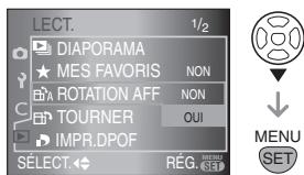 PANASONIC LUMIX DMC-L1K - Appuyez sur ▼ pour sélectionner [OUI], puis appuyez sur [MENU/SET]. - 1